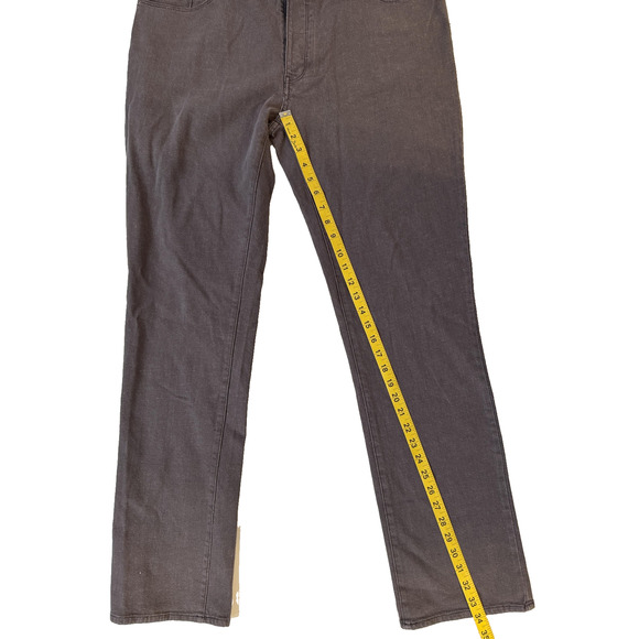 Converse Jeans Mens 36 Gray Chuck Slim Denim 5 Pocket Slim Fit Star Rivet Twill - Picture 8 of 9